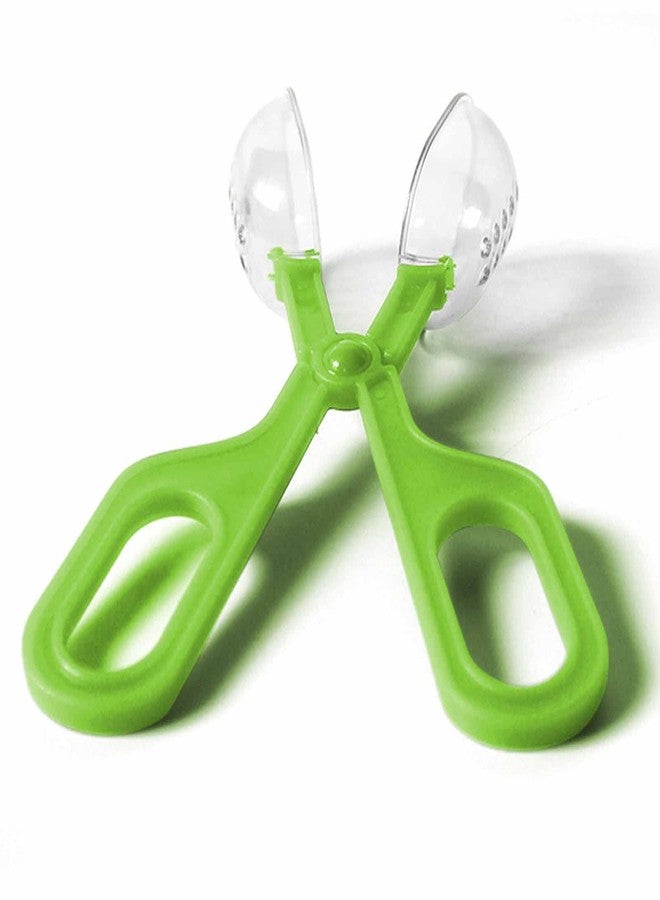 Caylingdee Reptile Feeding Clamp Reptile Poop Scoop Cage Fish Tank Cleaning Tools Green Feeding Tool Feeding Clamp Litter Clamp for Gecko Lizard Bearded Dragon - Image 4